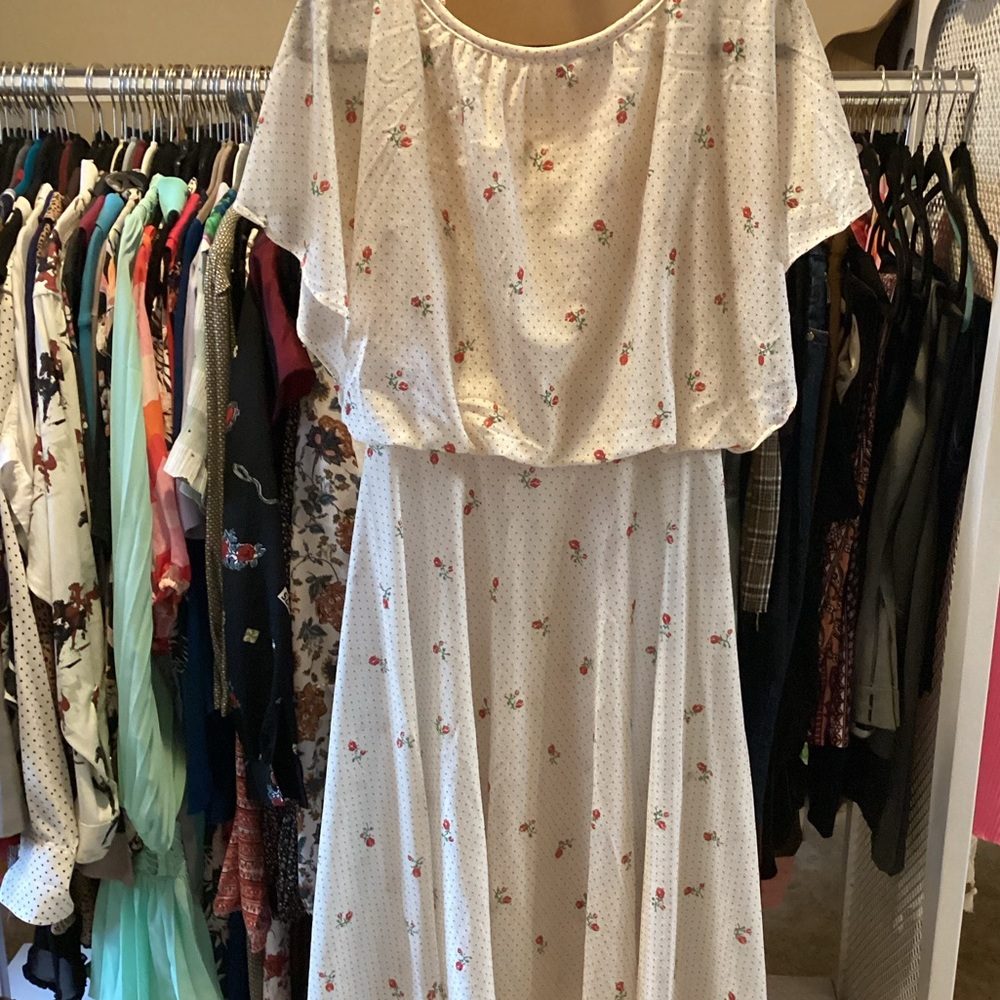 70s vintage chiffon dress
